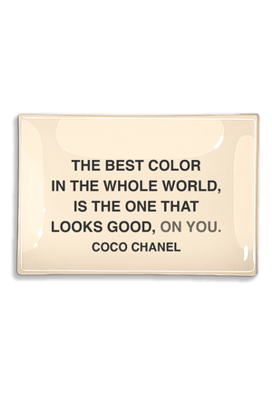 The Best Color On You Decoupage Glass Tray - Bensgarden.com