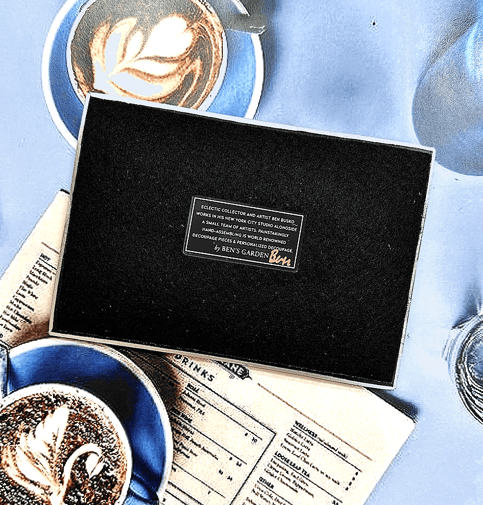 The Best Color On You Decoupage Glass Tray - Bensgarden.com