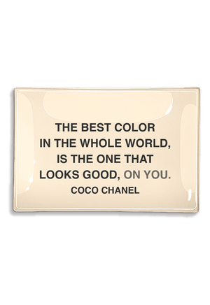 The Best Color On You Decoupage Glass Tray - Bensgarden.com
