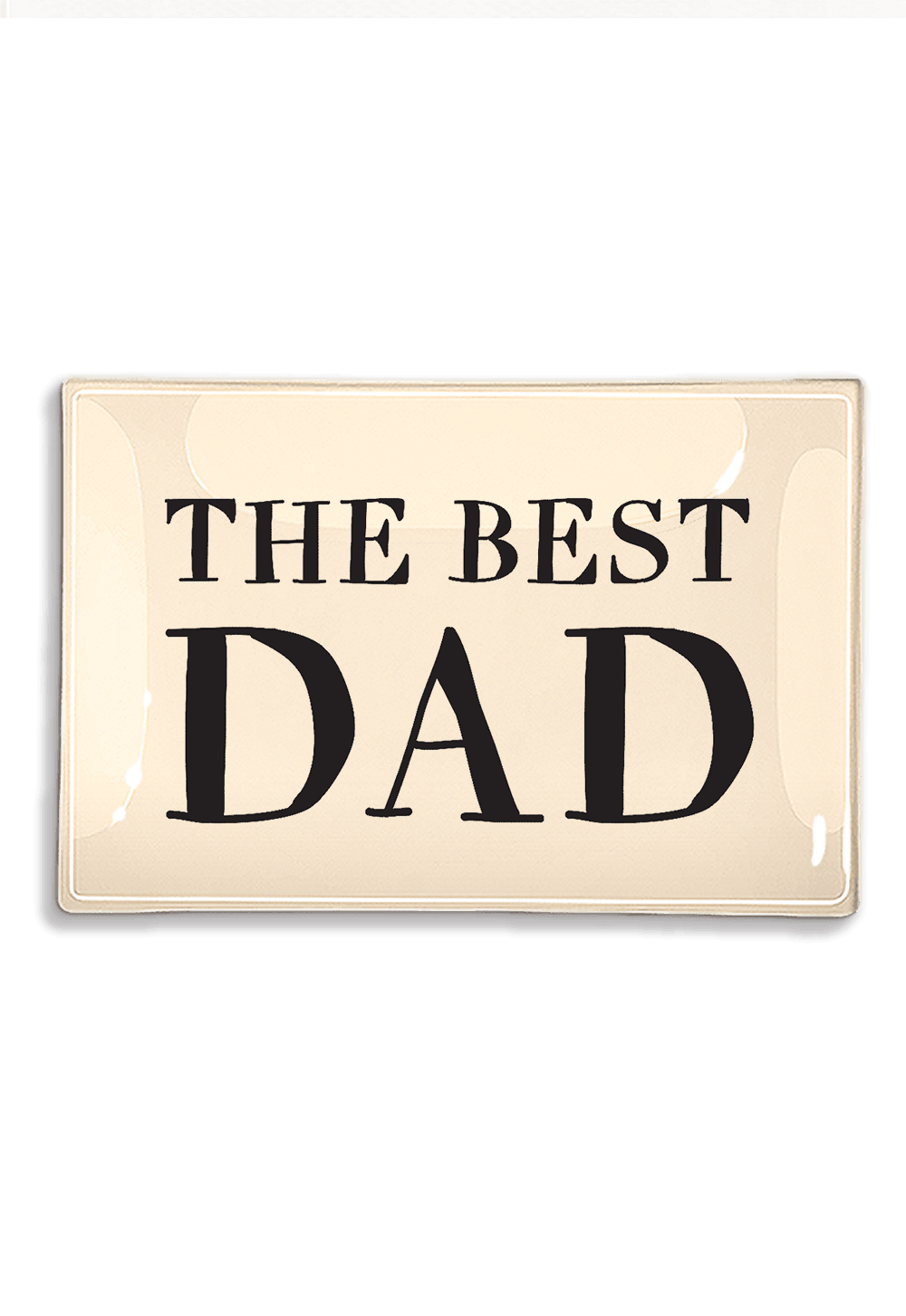 The Best Dad Decoupage Glass Tray - Bensgarden.com