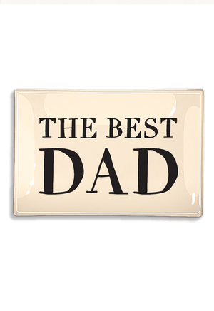 The Best Dad Decoupage Glass Tray - Bensgarden.com