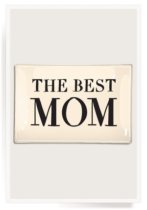 The Best Mom Decoupage Glass Tray - Bensgarden.com