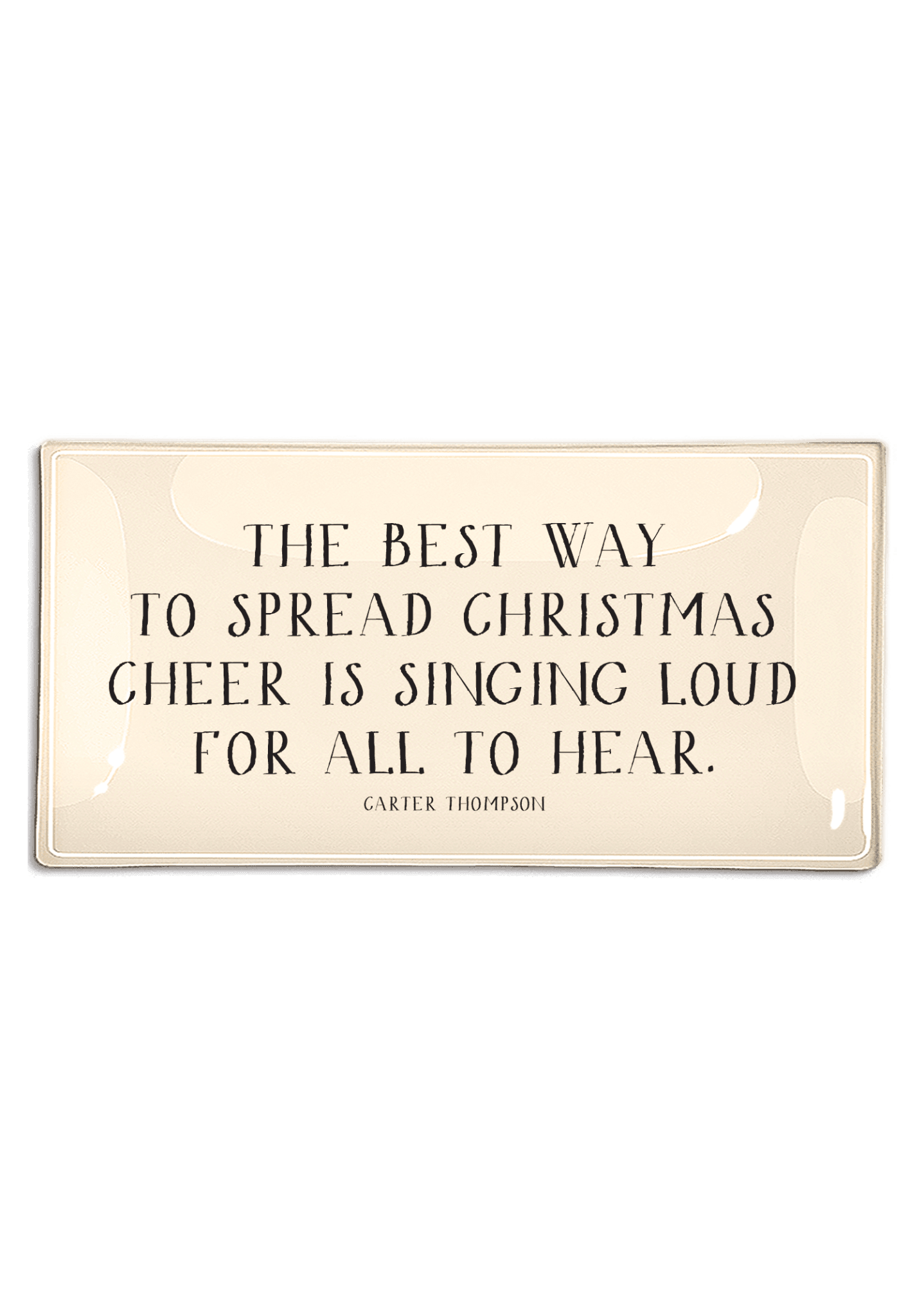 The Best Way To Spread Christmas Cheer Decoupage Glass Tray - Bensgarden.com