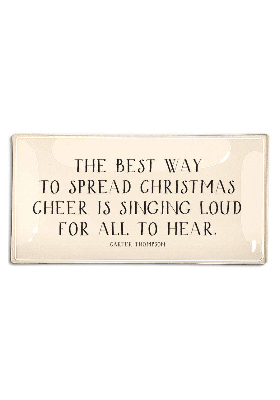 The Best Way To Spread Christmas Cheer Decoupage Glass Tray - Bensgarden.com