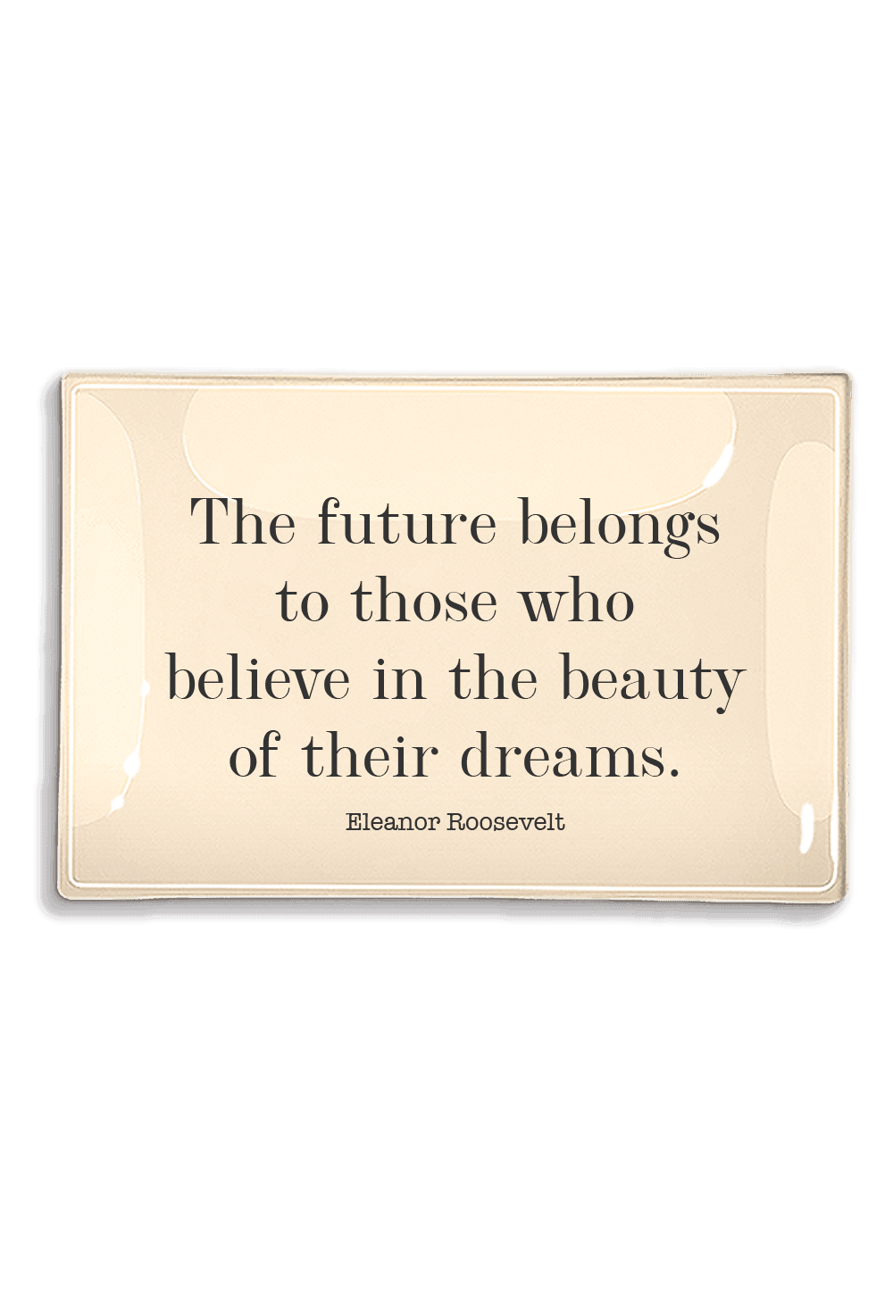 The Future Belongs To Decoupage Glass Tray - Bensgarden.com