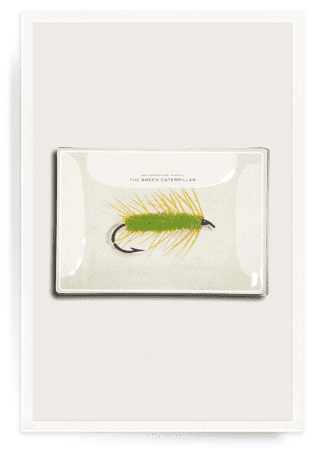 The Green Caterpillar Decoupage Glass Tray - Bensgarden.com