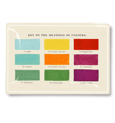 The Key To The Meaning Of Colours Decoupage Glass Tray - Bensgarden.com