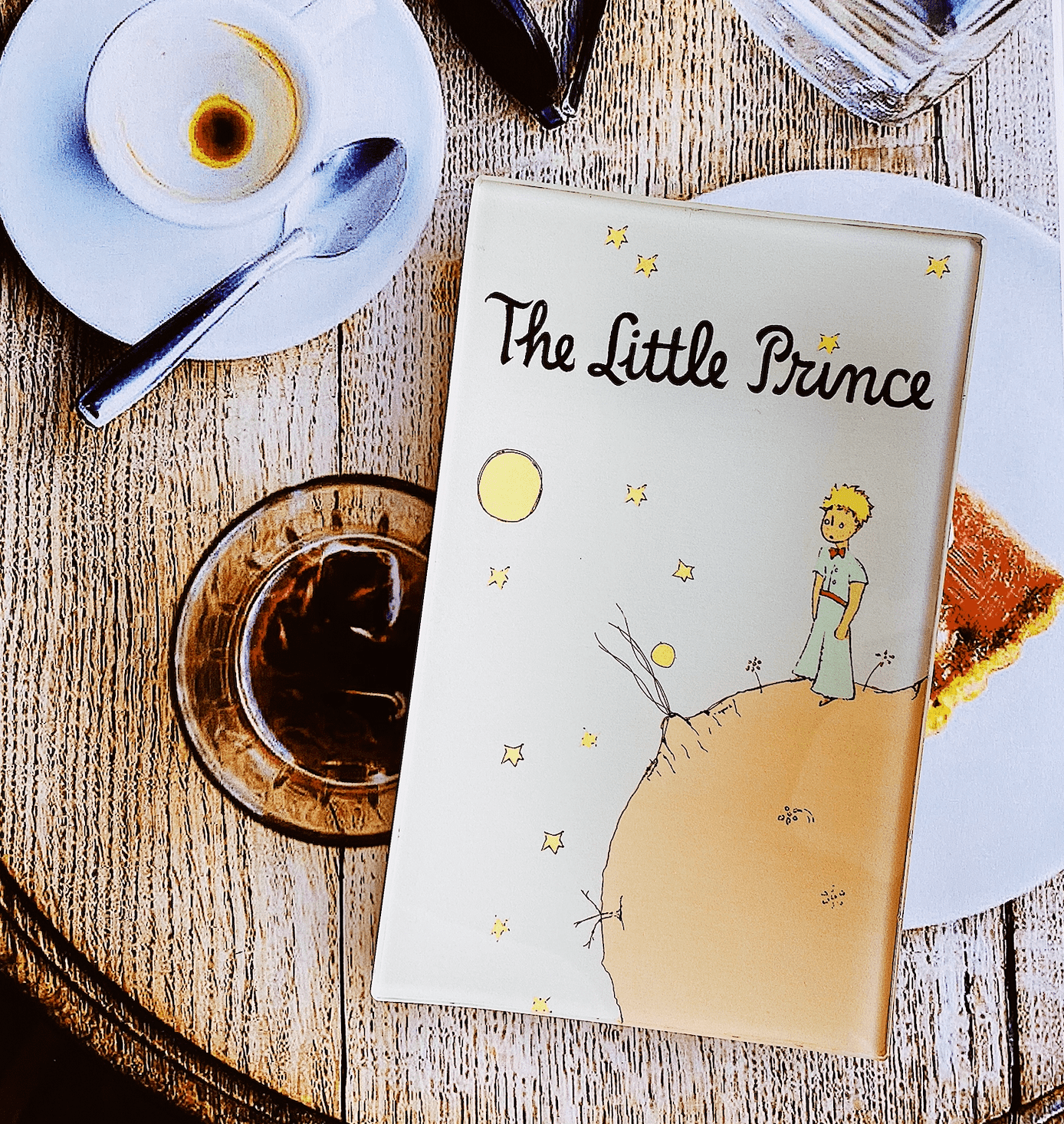 The Little Prince Jacket Decoupage Glass Tray - Bensgarden.com