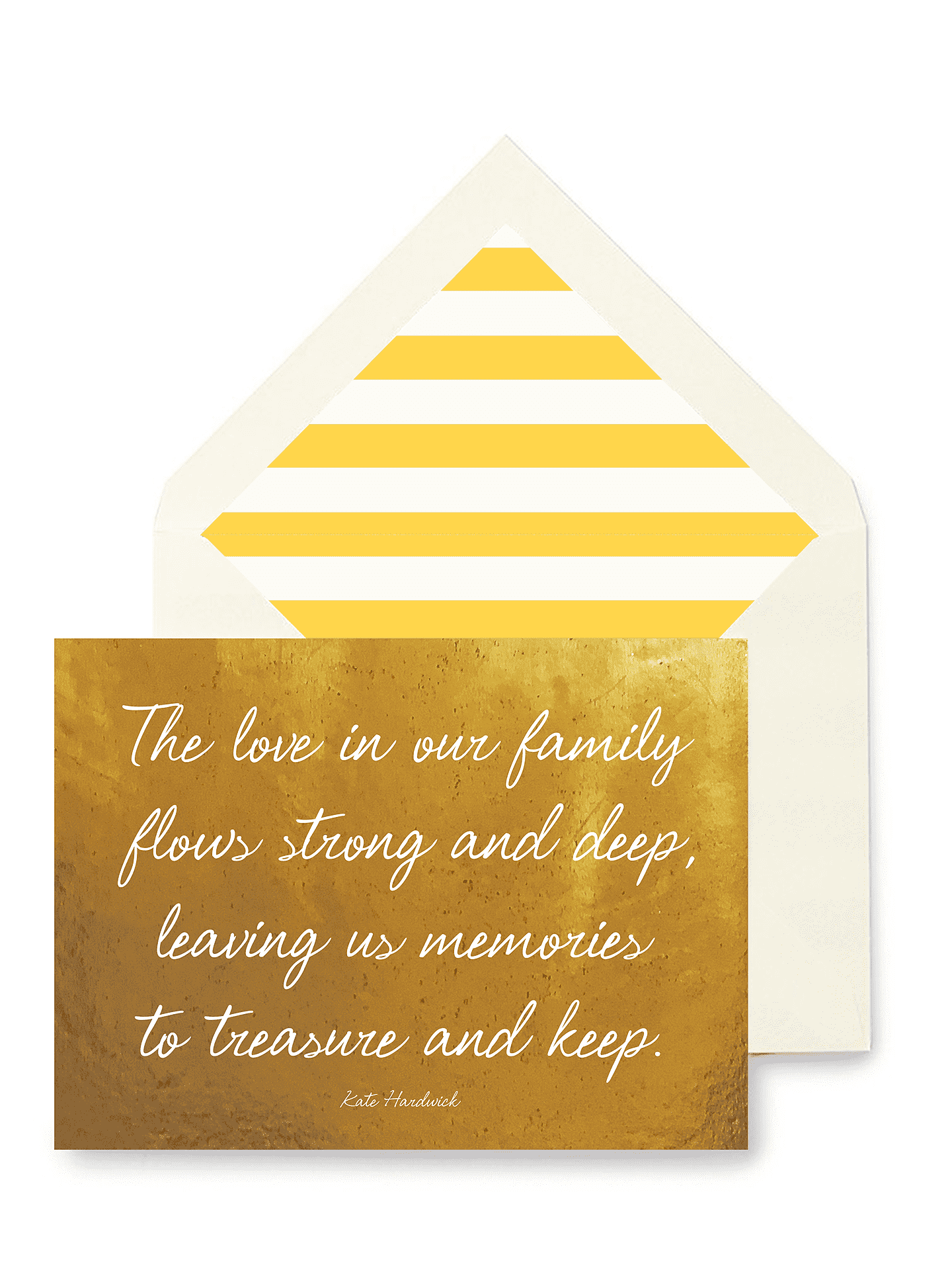 The Love In our Family Greeting Card, Single Folded Card or Boxed Set of 8 - Bensgarden.com