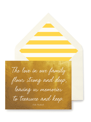 The Love In our Family Greeting Card, Single Folded Card or Boxed Set of 8 - Bensgarden.com
