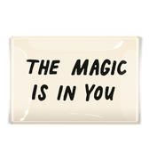 The Magic Is Inside You Decoupage Glass Tray - Bensgarden.com