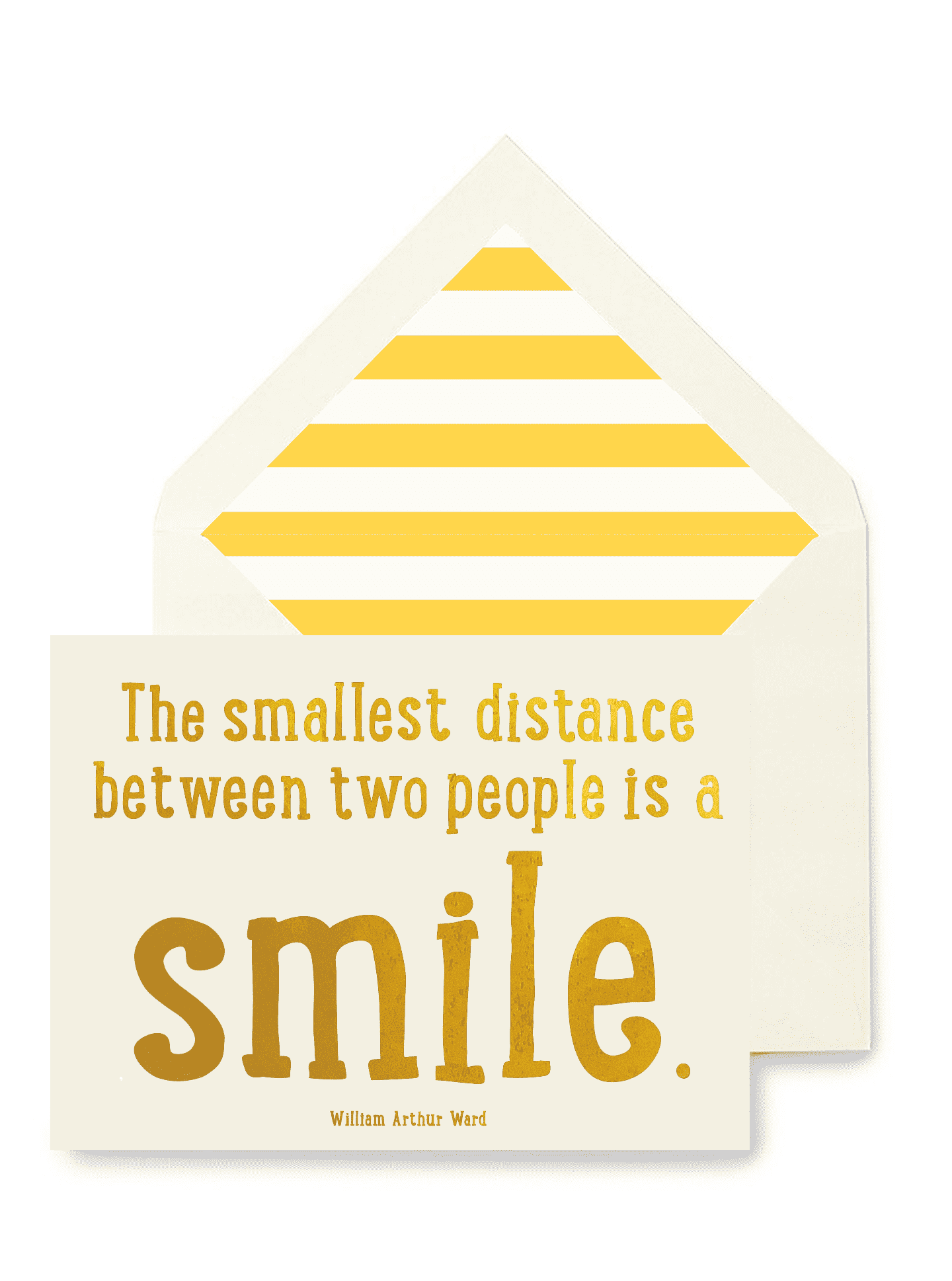 The Smallest Distance Between Two People Greeting Card, Single Folded Card or Boxed Set of 8 - Bensgarden.com