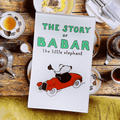 The Story of Babar Jacket Decoupage Glass Tray - Bensgarden.com