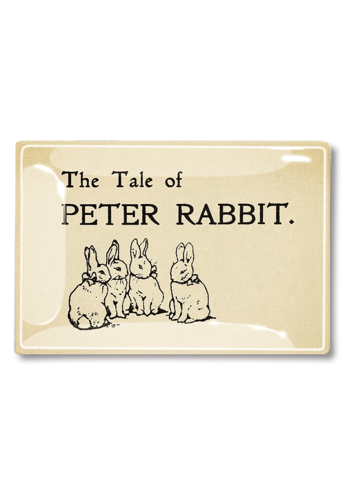 The Tale of Peter Rabbit Decoupage Glass Tray - Bensgarden.com