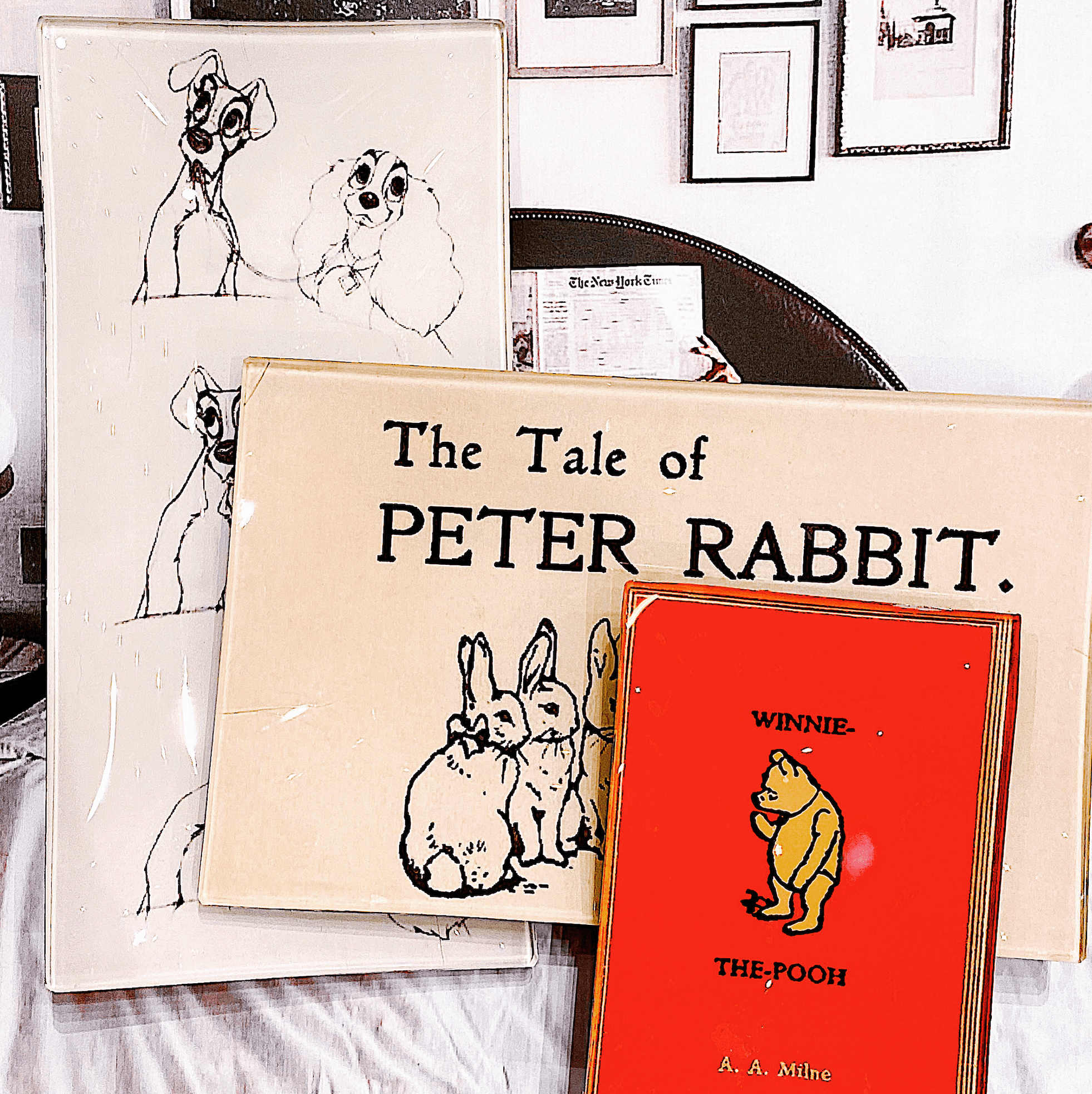 The Tale of Peter Rabbit Decoupage Glass Tray - Bensgarden.com