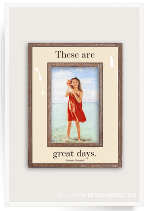 These Are Great Days Copper & Glass Photo Frame - Bensgarden.com