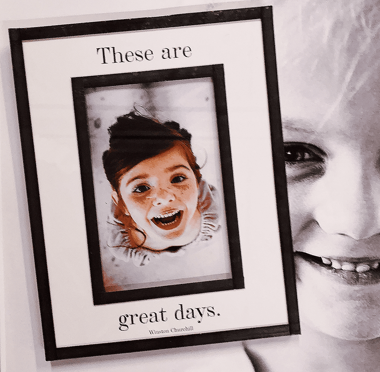These Are Great Days Copper & Glass Photo Frame