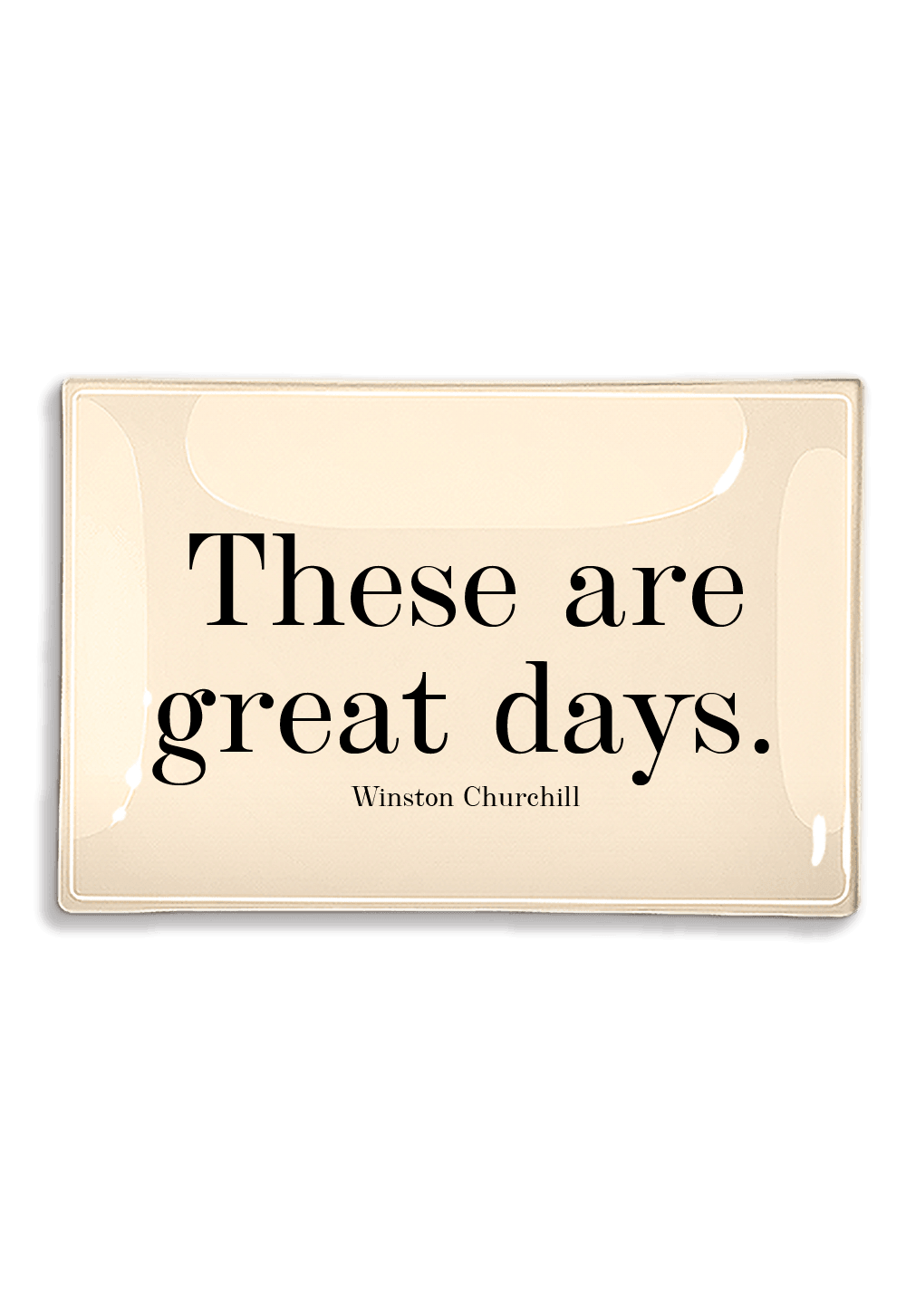 These Are Great Days Decoupage Glass Tray - Bensgarden.com