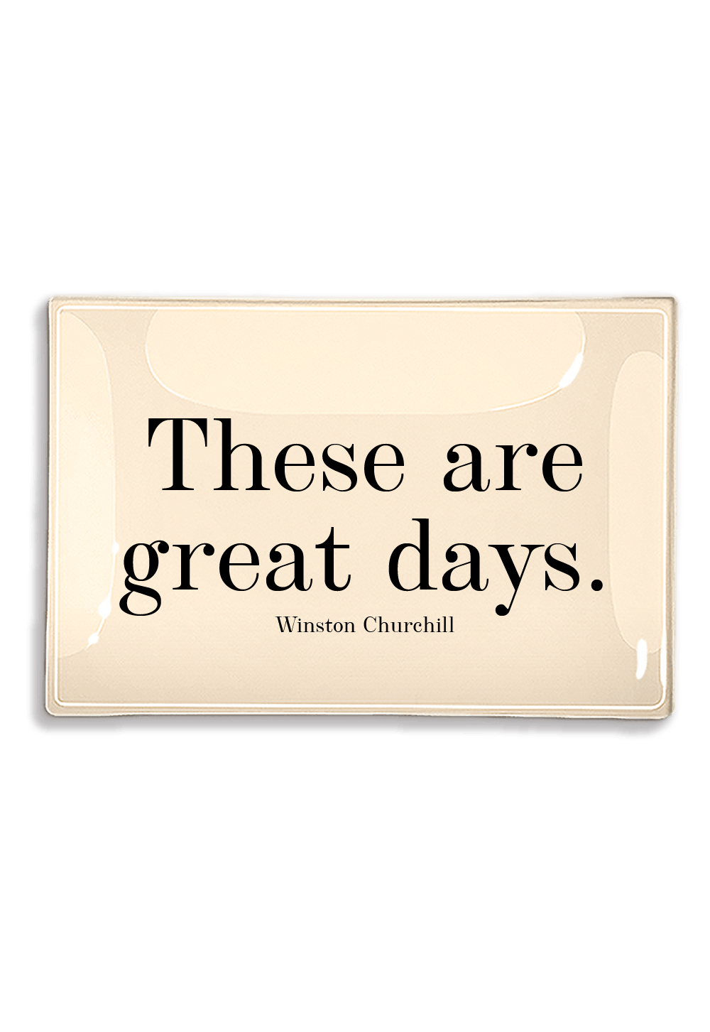 These Are Great Days Decoupage Glass Tray - Bensgarden.com