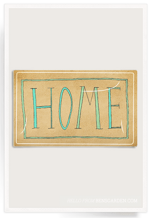 Today: Home Handwriting 8"x 12" Glass Decoupage Tray - Bensgarden.com