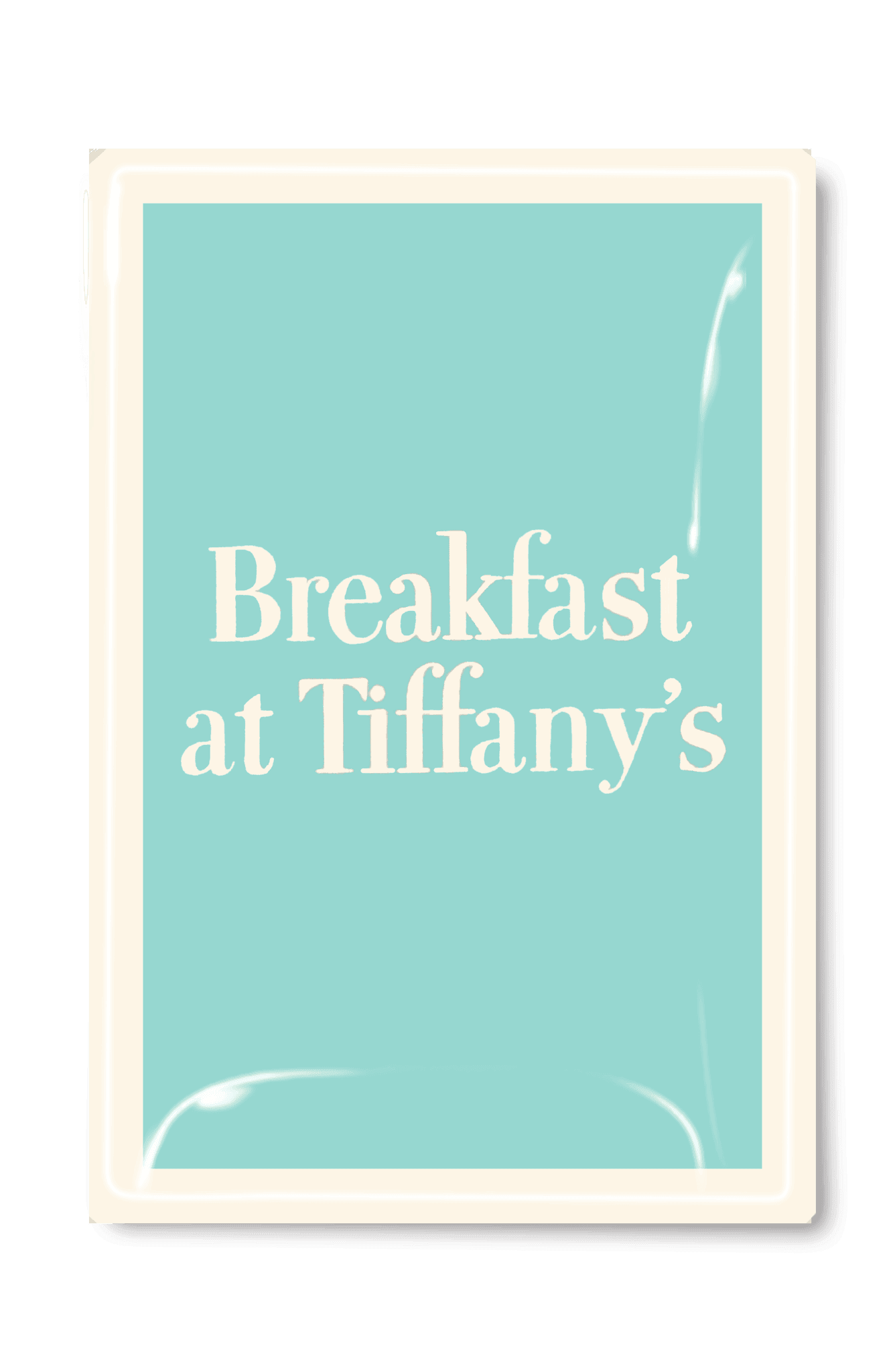 Vintage Breakfast At Tiffany's Decoupage Glass Tray - Bensgarden.com