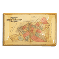 Vintage Brooklyn Map Decoupage Glass Tray - Bensgarden.com
