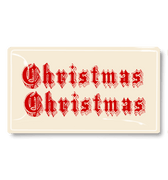 Vintage Christmas Christmas Decoupage Glass Tray - Bensgarden.com