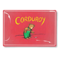 Vintage Corduroy Book Jacket Decoupage Glass Tray - Bensgarden.com