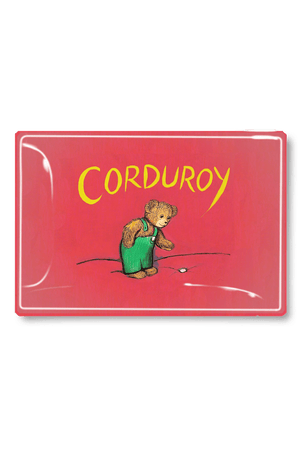 Vintage Corduroy Book Jacket Decoupage Glass Tray - Bensgarden.com
