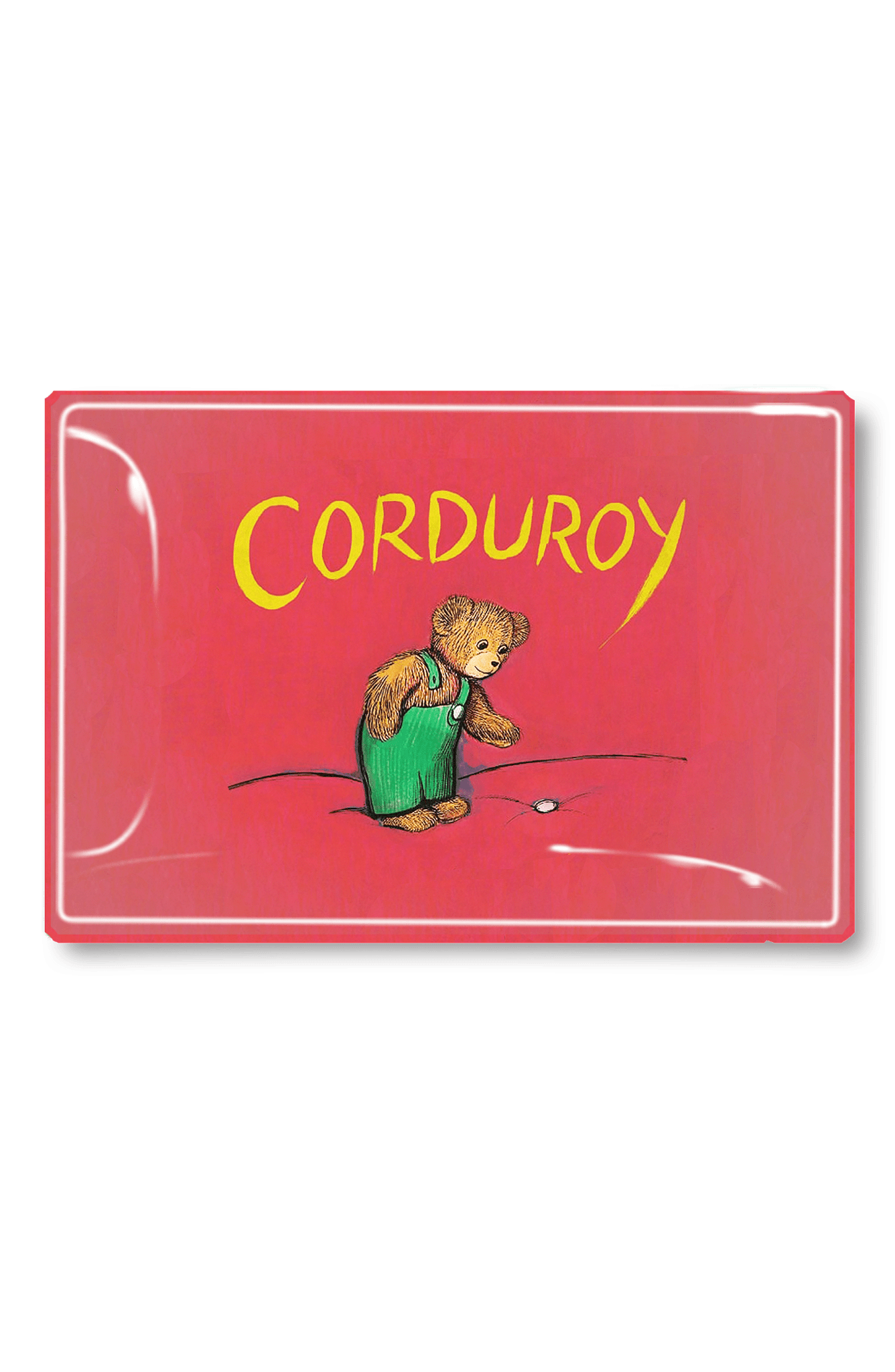 Vintage Corduroy Book Jacket Decoupage Glass Tray - Bensgarden.com