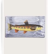 Vintage Fish No. 2 Decoupage Glass Tray - Bensgarden.com