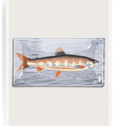 Vintage Fish No. 3 Decoupage Glass Tray - Bensgarden.com