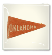 Vintage Oklahoma Texas Decoupage Tray - Bensgarden.com