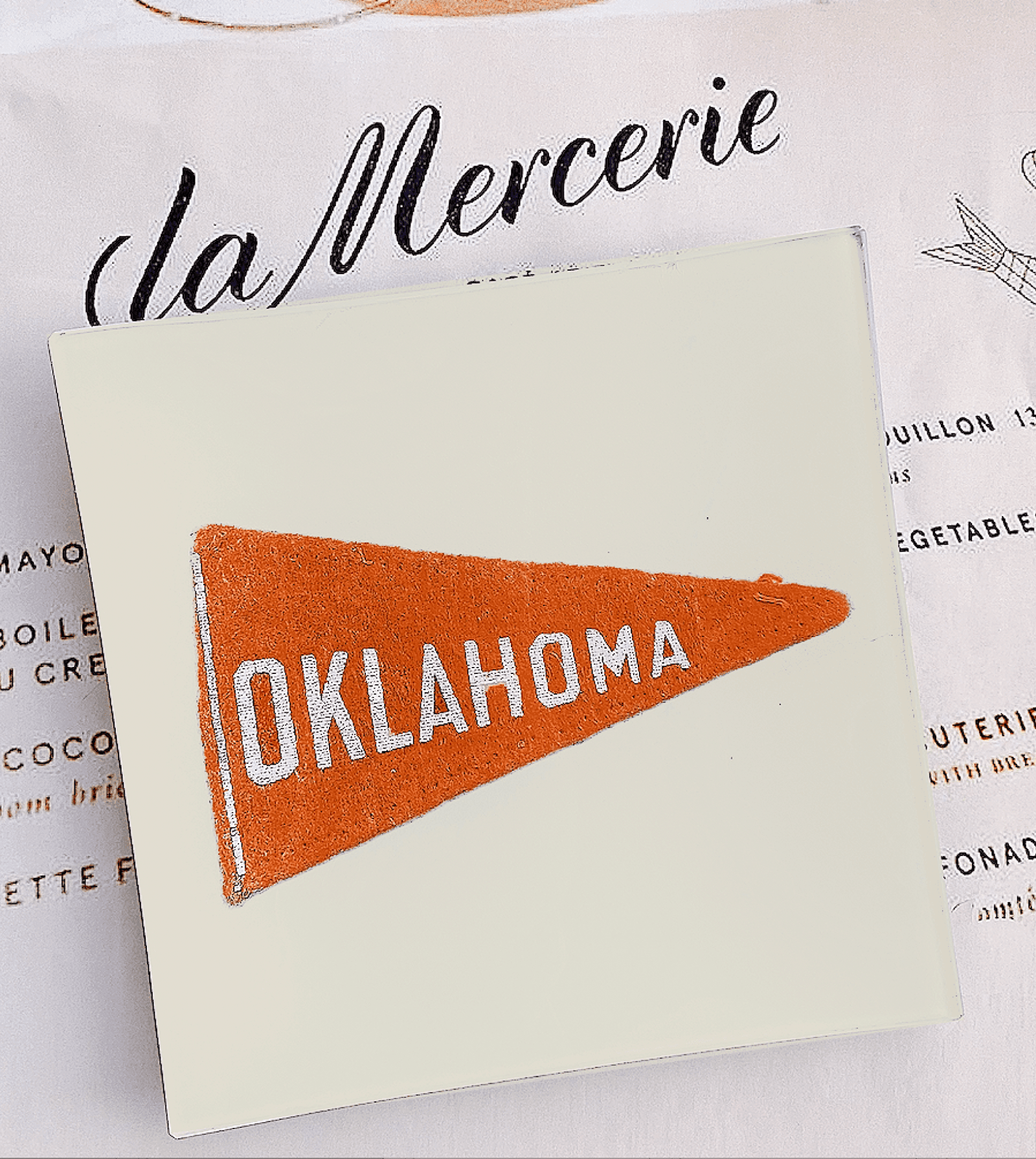 Vintage Oklahoma Texas Decoupage Tray - Bensgarden.com