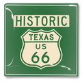 Vintage Texas Route 66 Sign Decoupage Tray - Bensgarden.com