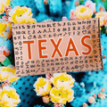 Vintage Texas with Cattle Brand Symbols Decoupage Glass Tray - Bensgarden.com