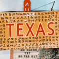 Vintage Texas with Cattle Brand Symbols Decoupage Glass Tray - Bensgarden.com