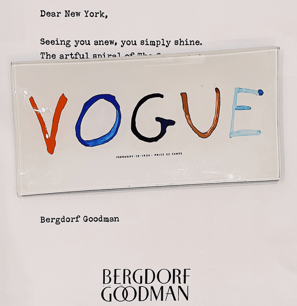 Vintage Vogue Watercolor Decoupage Glass Tray - Bensgarden.com