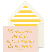 We Remember The Days Greeting Card, Single Folded Card or Boxed Set of 8 - Bensgarden.com