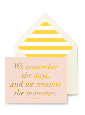 We Remember The Days Greeting Card, Single Folded Card or Boxed Set of 8 - Bensgarden.com