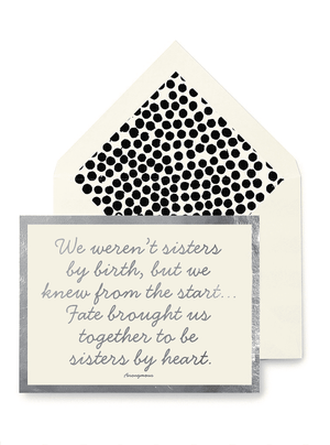 We Weren't Sisters By Birth Greeting Card, Single Blank Card or Boxed Set - Bensgarden.com