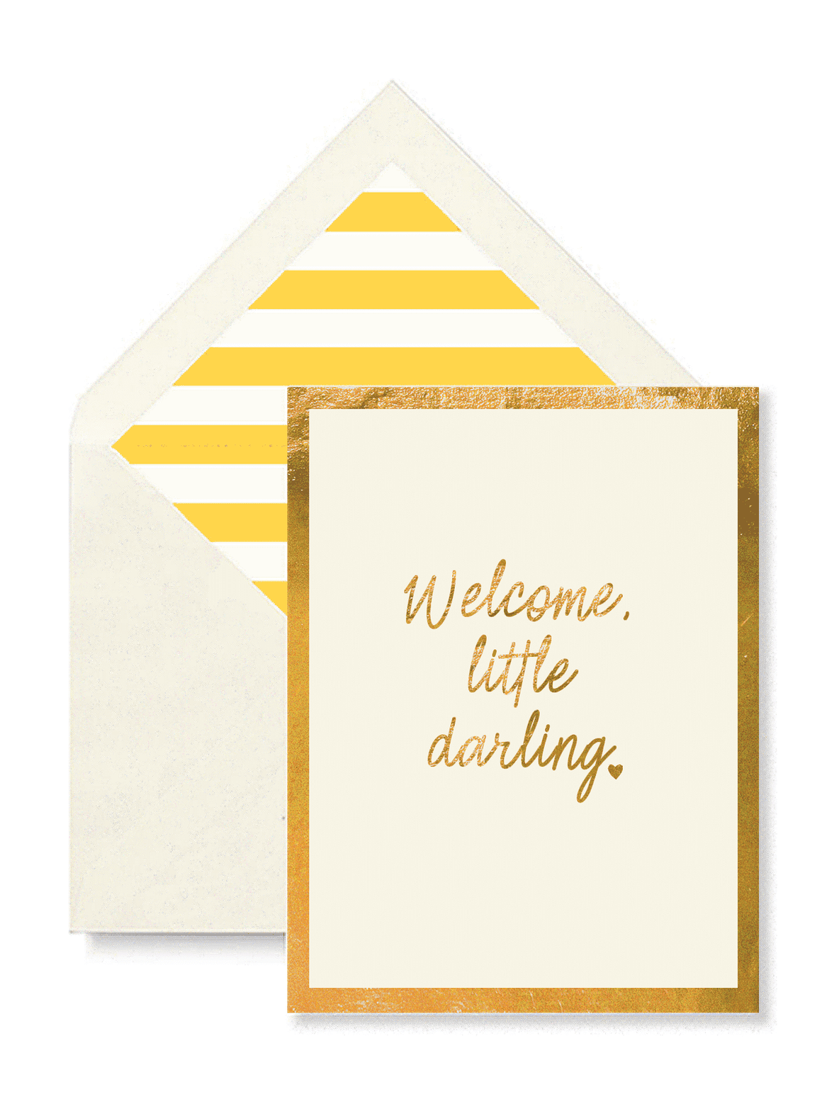 Welcome, Little Darling Greeting Card, Single Folded Card - Bensgarden.com