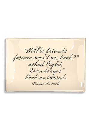 We'll Be Friends Forever Decoupage Glass Tray - Bensgarden.com