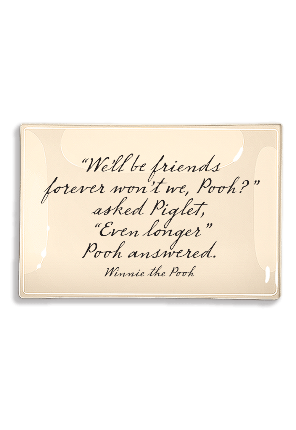We'll Be Friends Forever Decoupage Glass Tray - Bensgarden.com