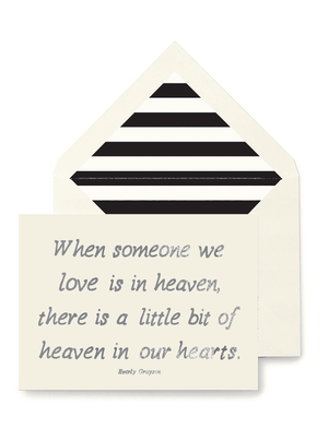 When Someone We Love Is In Heaven Greeting Card, Single Folded Card - Bensgarden.com