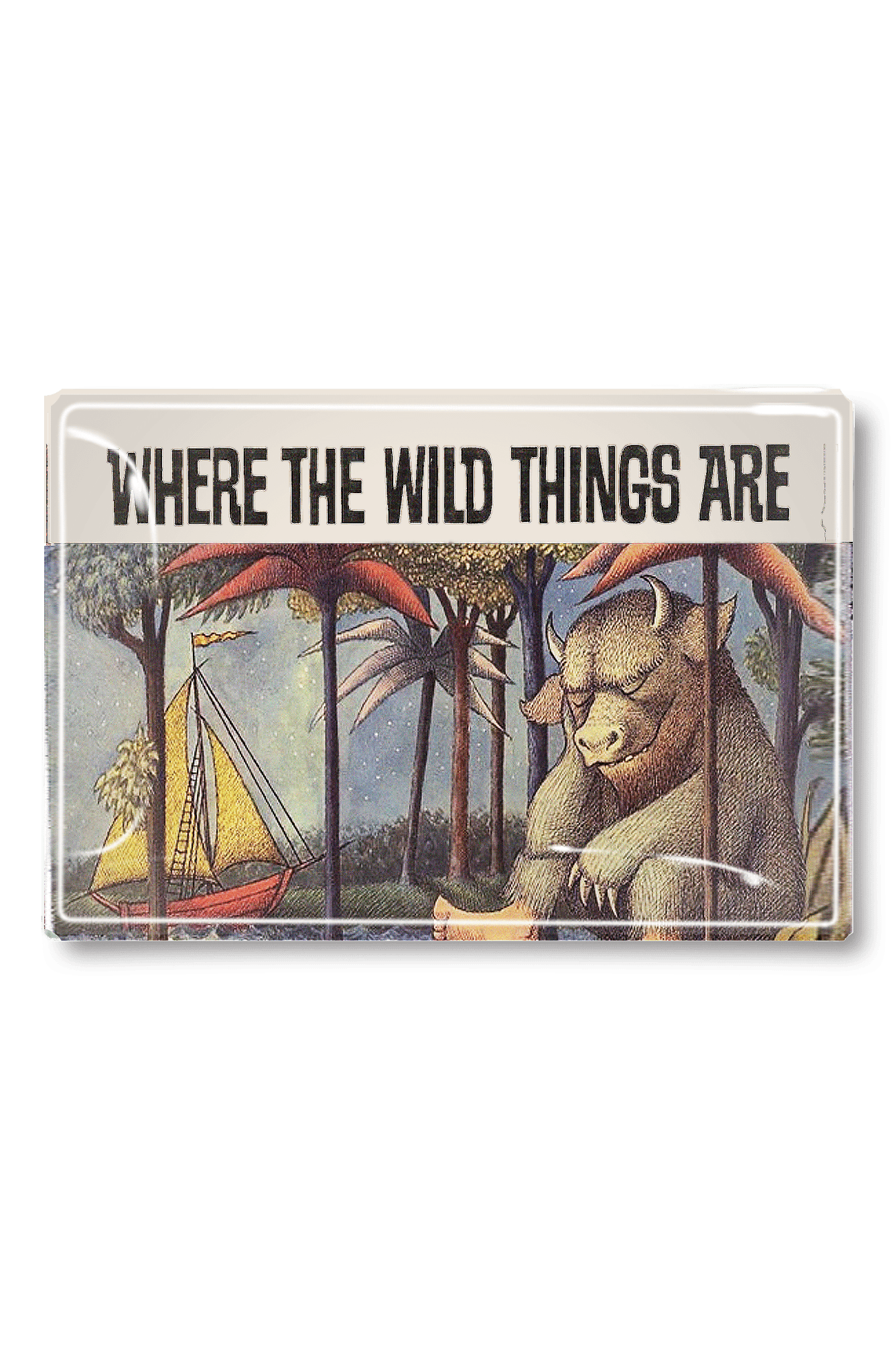 Where The Wild Things Are Decoupage Glass Tray - Bensgarden.com