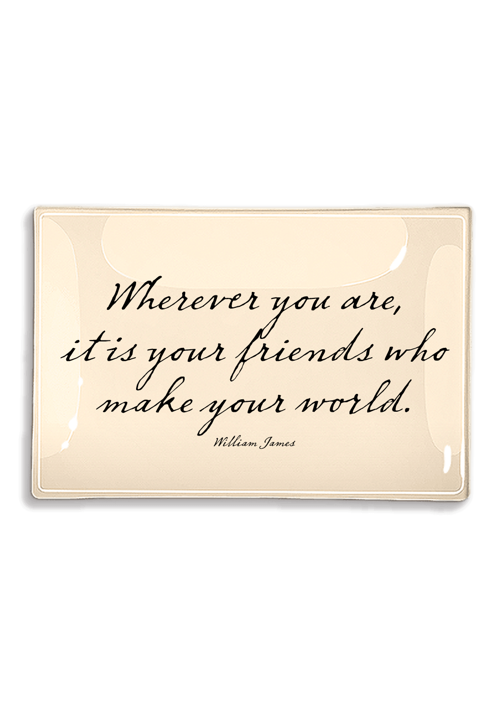 Wherever You Are Decoupage Glass Tray - Bensgarden.com