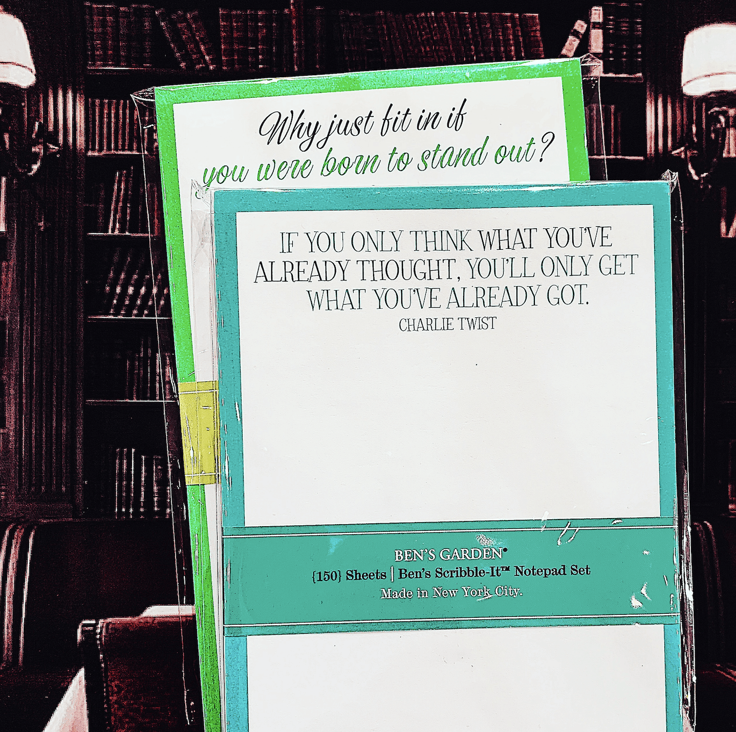 Why Fit In When You Were Born Scribble Notepad, Set/ 3