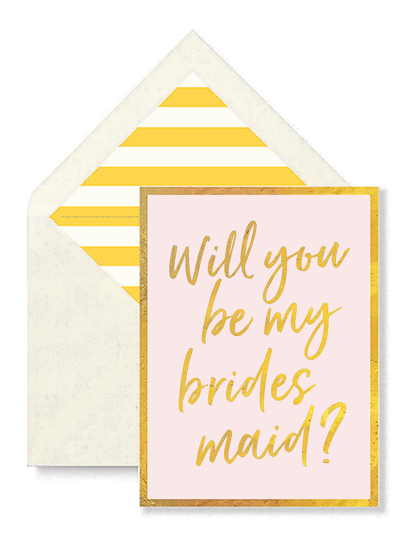 Will You Be My Bridesmaid? Greeting Card, Single Folded Card or Boxed Set of 8 - Bensgarden.com