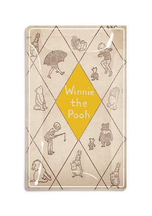 Winnie The Pooh Book Jacket Decoupage Glass Tray - Bensgarden.com